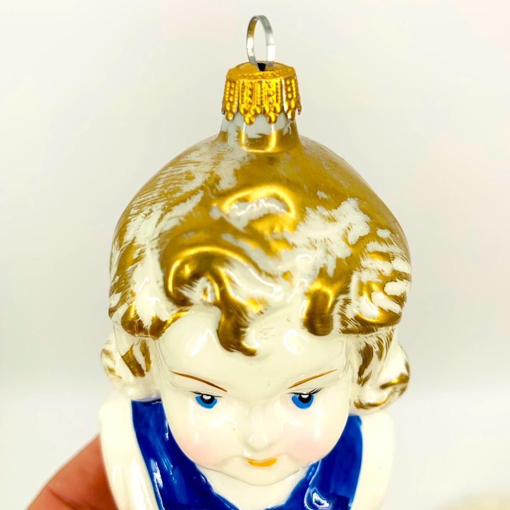 Vintage Lauscha Glas German Christmas Ornament